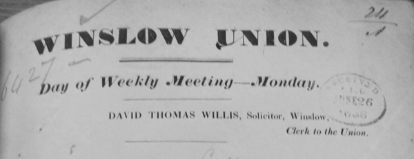 Winslow Union letterhead